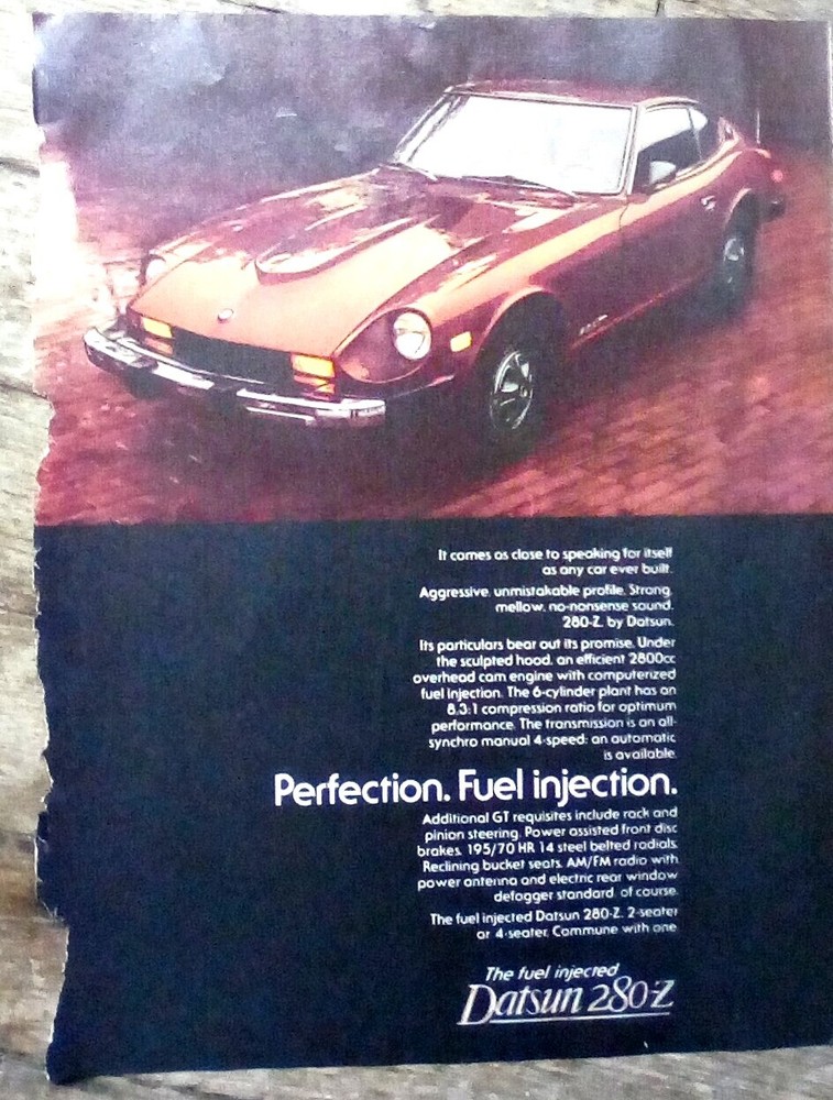 1976 Datsun 280-Z print Ad
