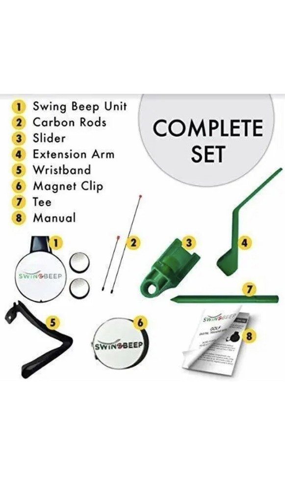 Swing Beep Golf Swing Training Aid to improve Swing and Alignment.