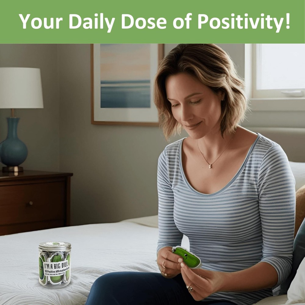 BBJ WRAPS Positive Pickle, Emotional Support Pickles, Mini Affirmation Clear