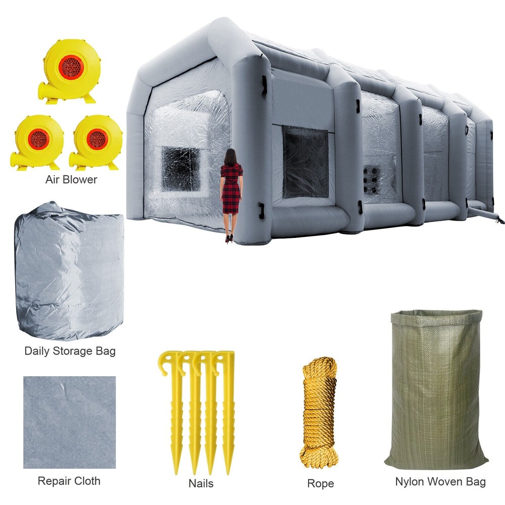 𝟑𝟎𝐱𝟐𝟎𝐱𝟏𝟑𝐅𝐭 Portable Inflatable Paint Booth