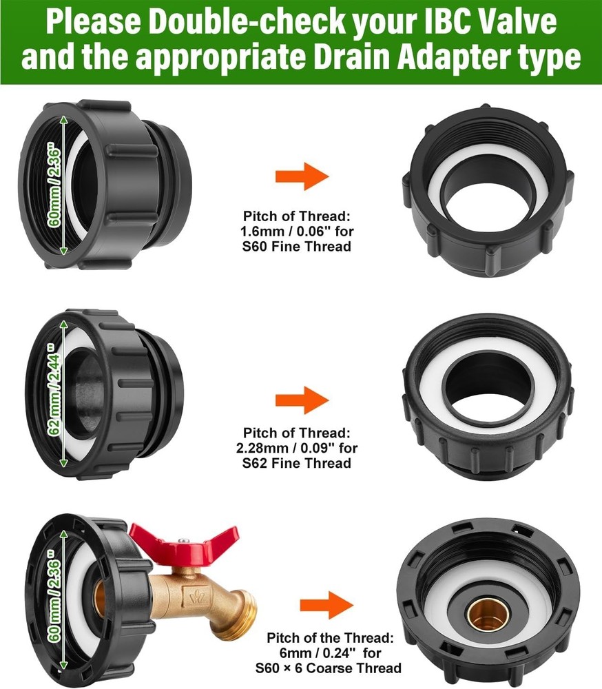 Solid Brass Adapter for 275-330 Gallon Tanks