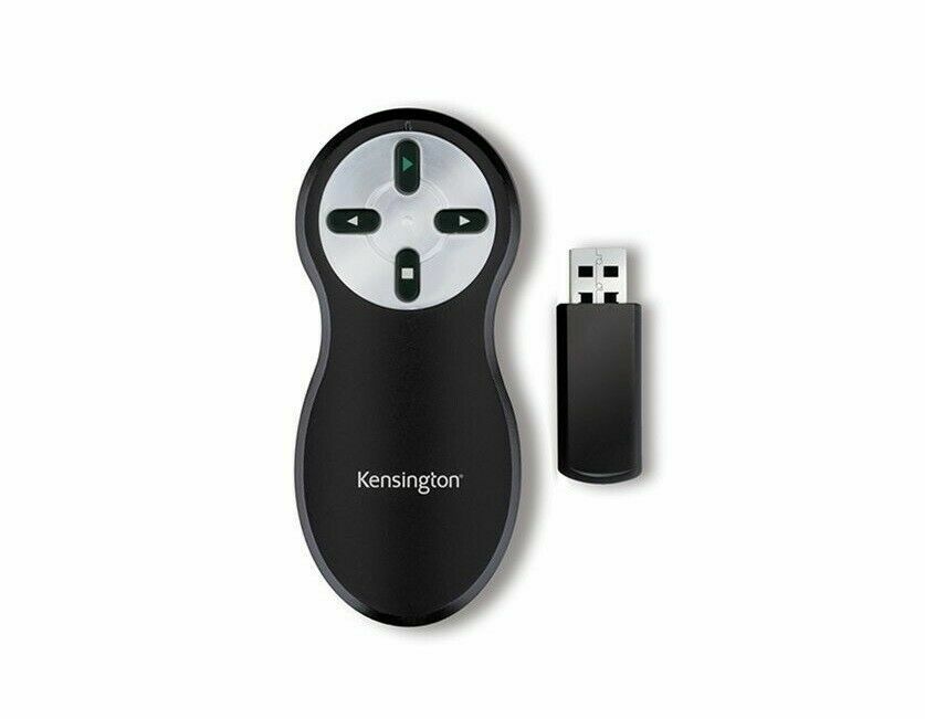 Kensington Wireless Presenter Remote Control 4BTN Black K33373US