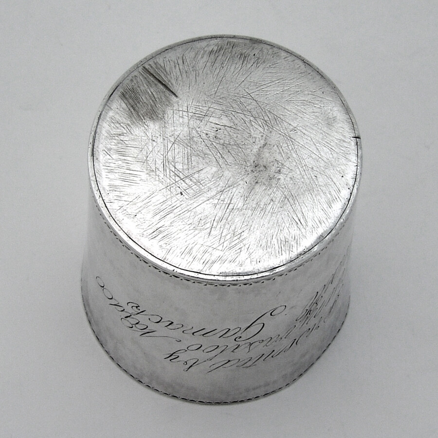Indian Colonial Presentation Beaker Cup Sterling Silver 1880