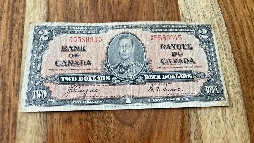 Canada-2 dollars- 1937