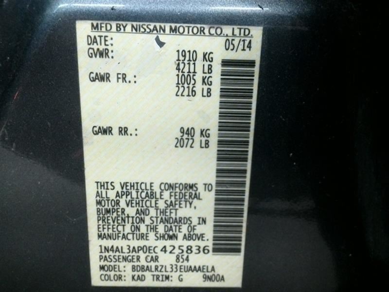 ALTIMA 2014 High Mounted Stop Light 1039984341