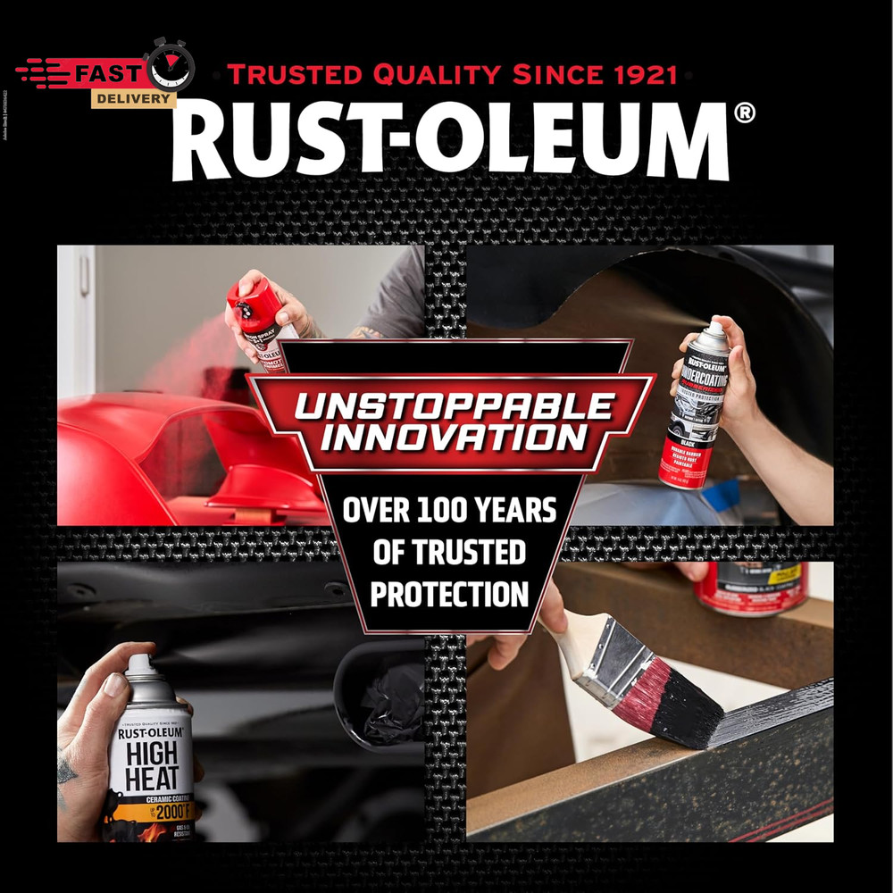 Rust-Oleum 248657 Rubberized Undercoating Spray, 15 Oz, Black