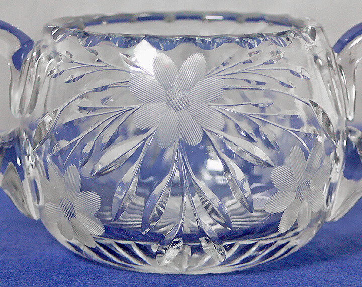 ABP Heavy Cut Crystal Creamer & Open Sugar