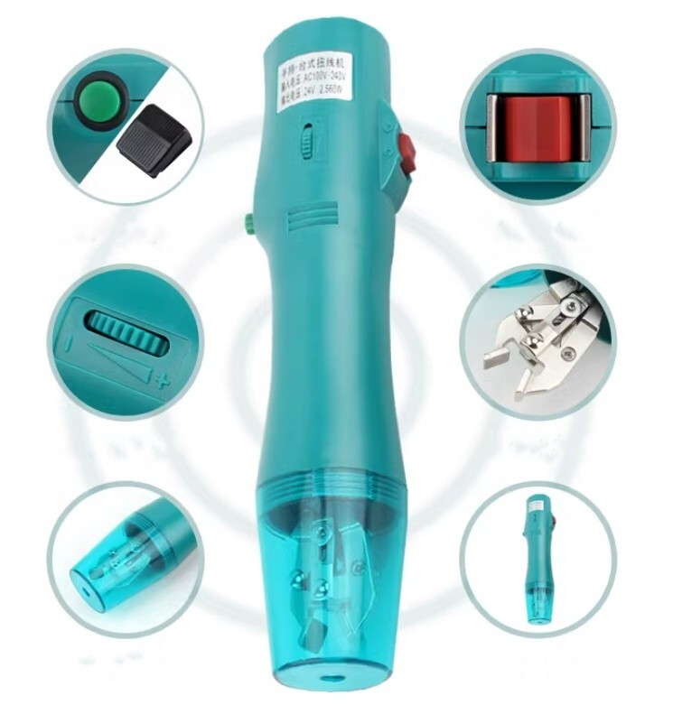 Handheld desktop dual-purpose electric twisting machine with adjustable speed