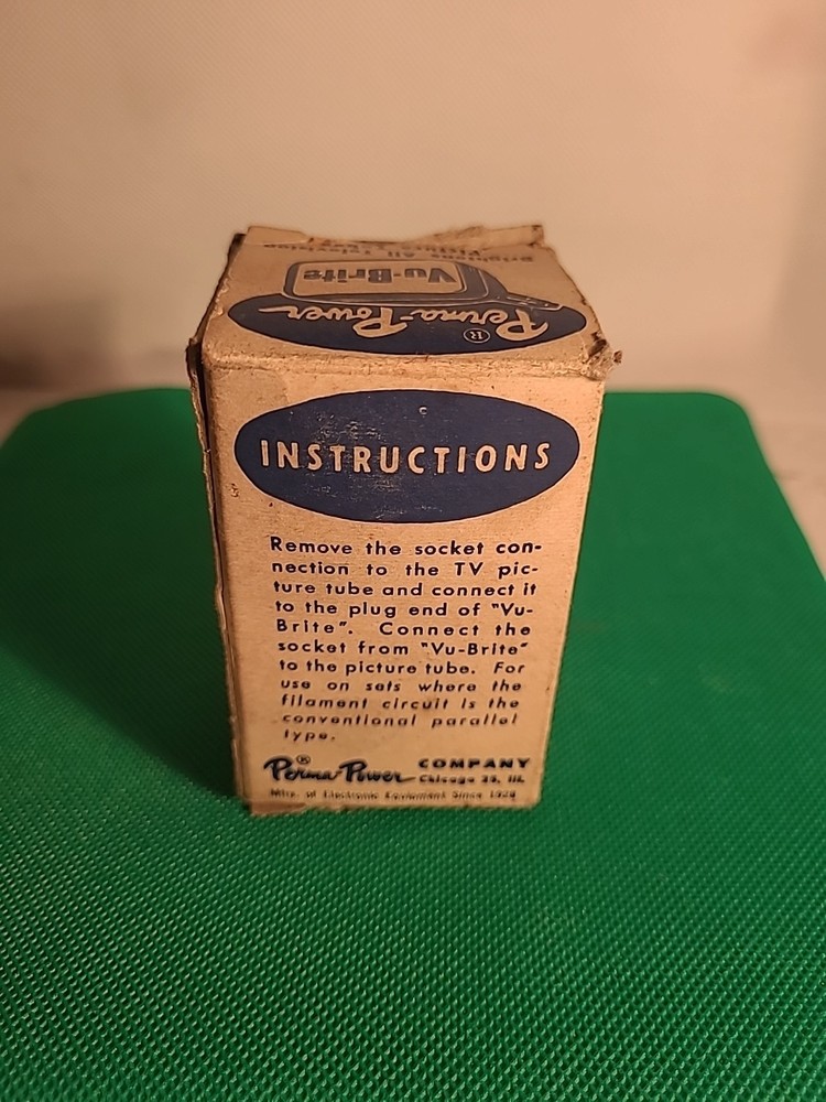 PERMA-POWER PARALLEL VU-BRITE MODEL C401 Parallel Original Box. NOS. Untested