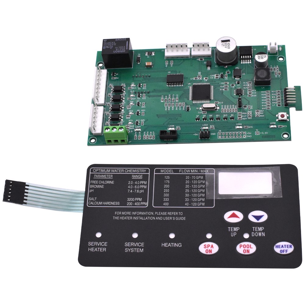 42002-0007S Control Board Kit for Pentair MasterTemp/Max-E-Therm w/472610Z Pad