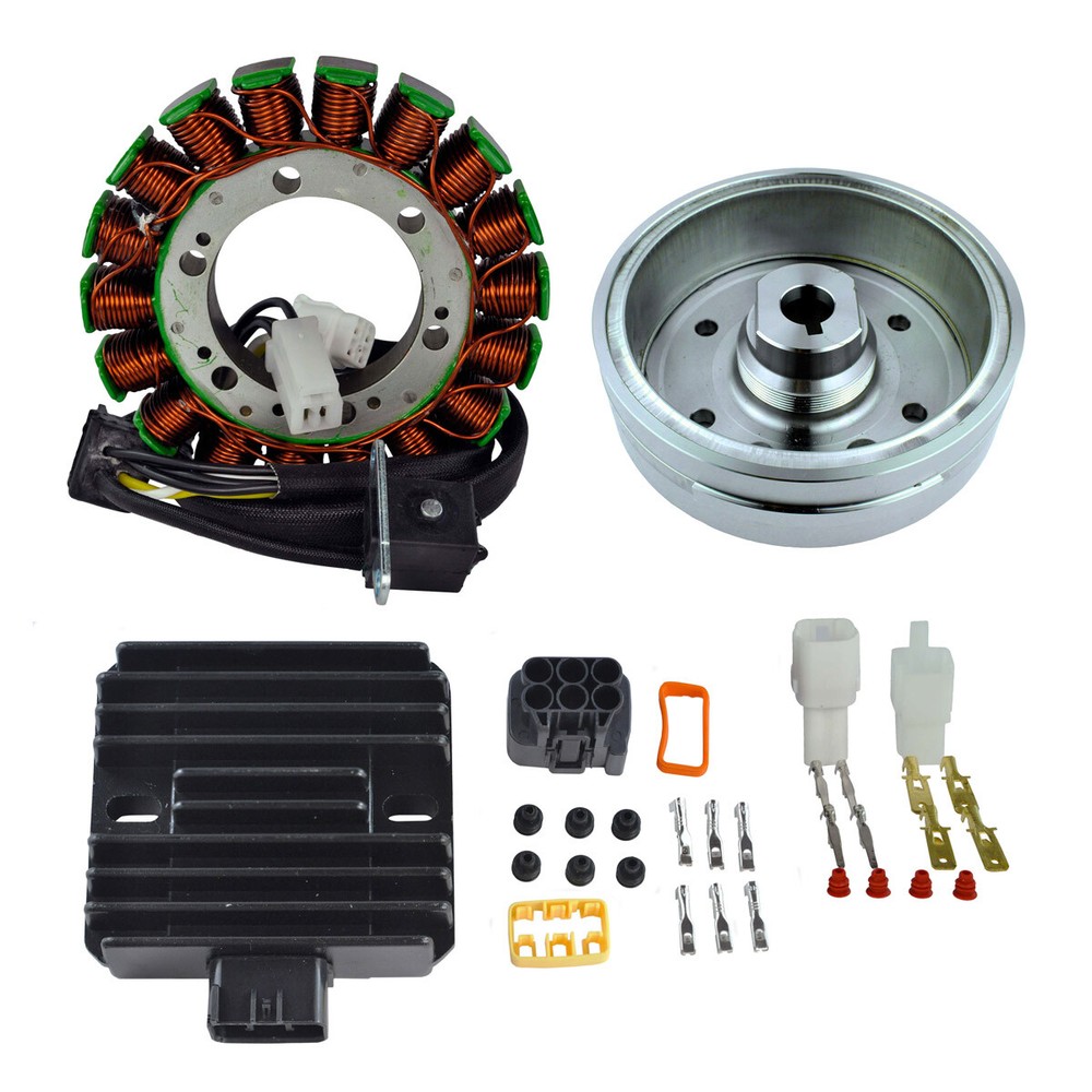Kit Stator Flywheel Regulator Rectifier For Suzuki LTA 400 Eiger 2002 2003 2004