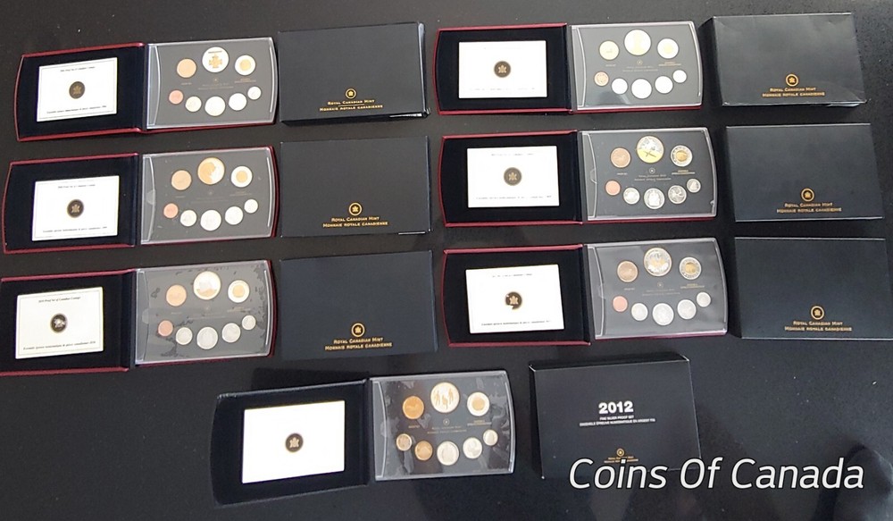 Collection - 7 Canada Silver Proof Sets Every Year From 2006-2012 #coinsofcanada