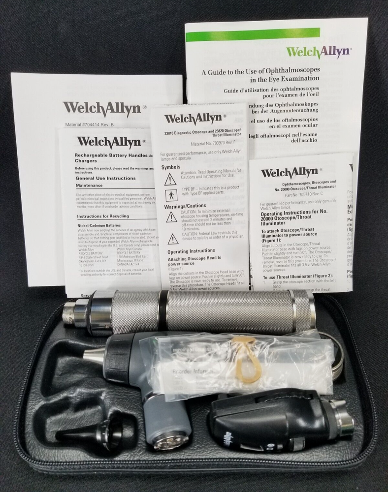 Welch Allyn Macroview Set with Ophthalmscope and Plugin Handle