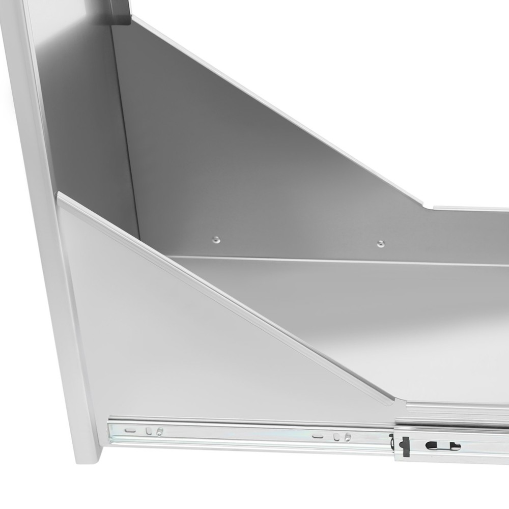 Stainless Steel Pull Out Trash Can Under Cabinet Waste Bin Kitchen Trash Can