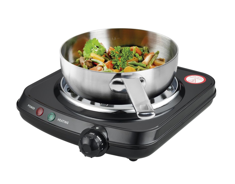 Electric Burner Hot Plate 1100W Black
