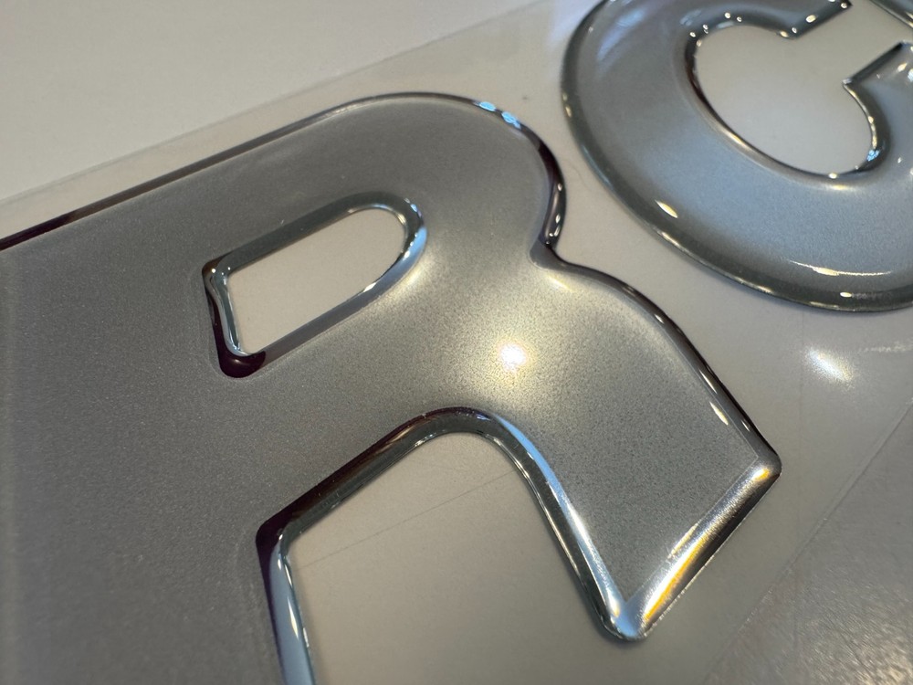 OEM MerCruiser Mercury Decal Script 18.75" Raised Gel Engine Cover