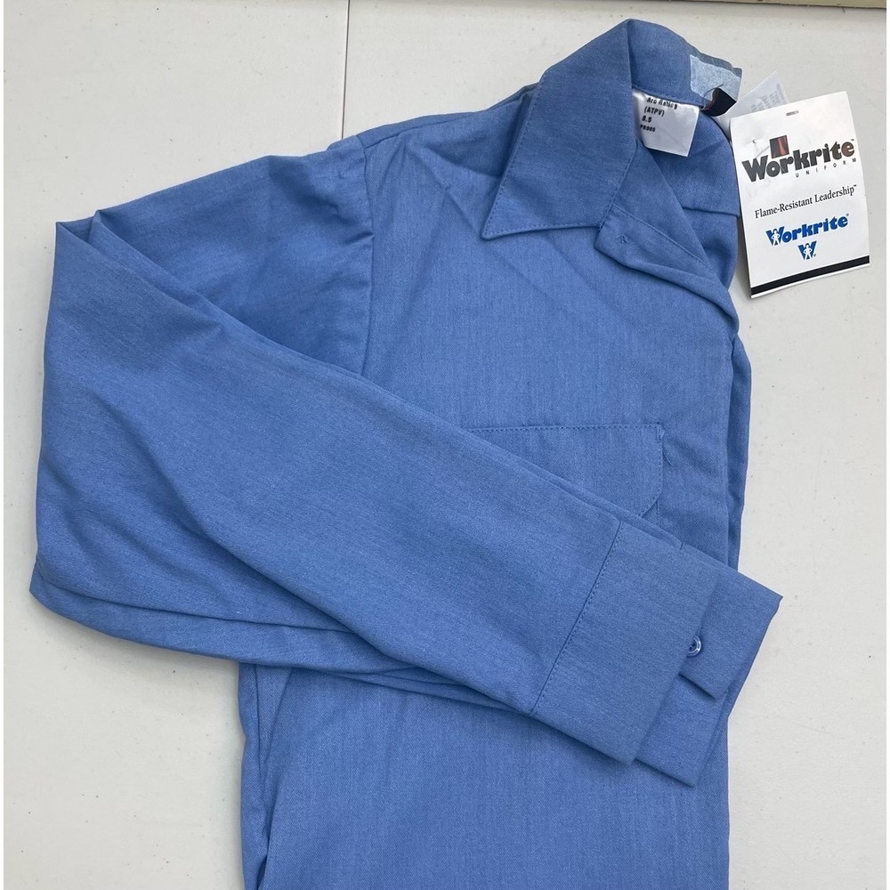 FR Work Shirt Medium Blue Workrite Flame Resistant 8.5 ATPV NWT
