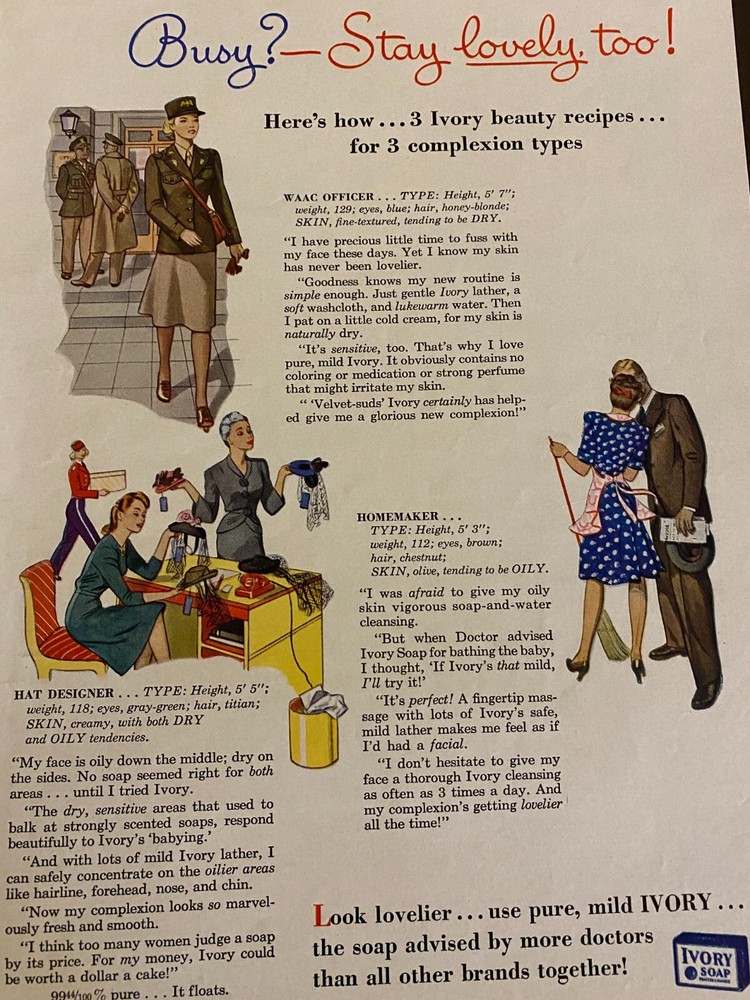 Ivory Soap, Full Page Vintage Print Ad