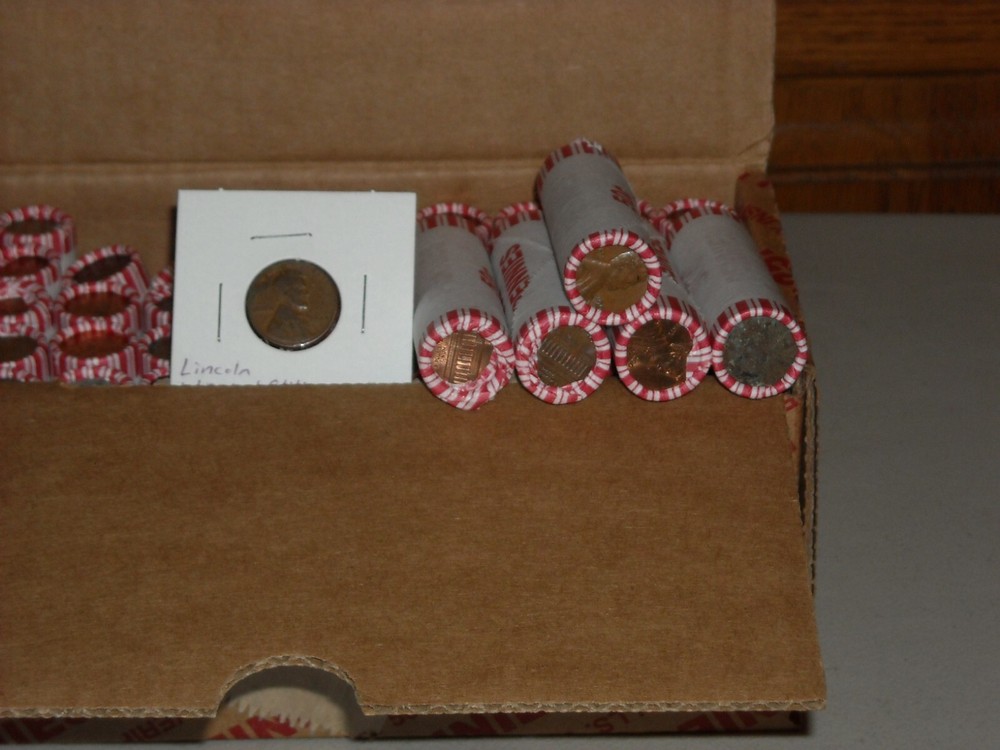 3 Fed Sealed Lincoln Cent Rolls PLUS 1 RANDOM PICK WHEAT CENT IN FLIP