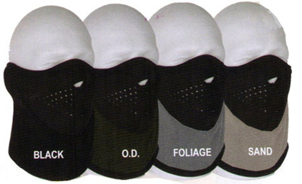 FLEECE FACE MASK Cold Weather Windbreaker - BLACK