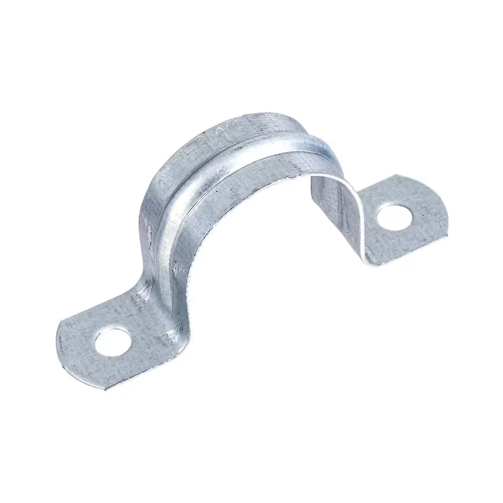 2 in. Galvanized 2-Hole Pipe Hanger Strap