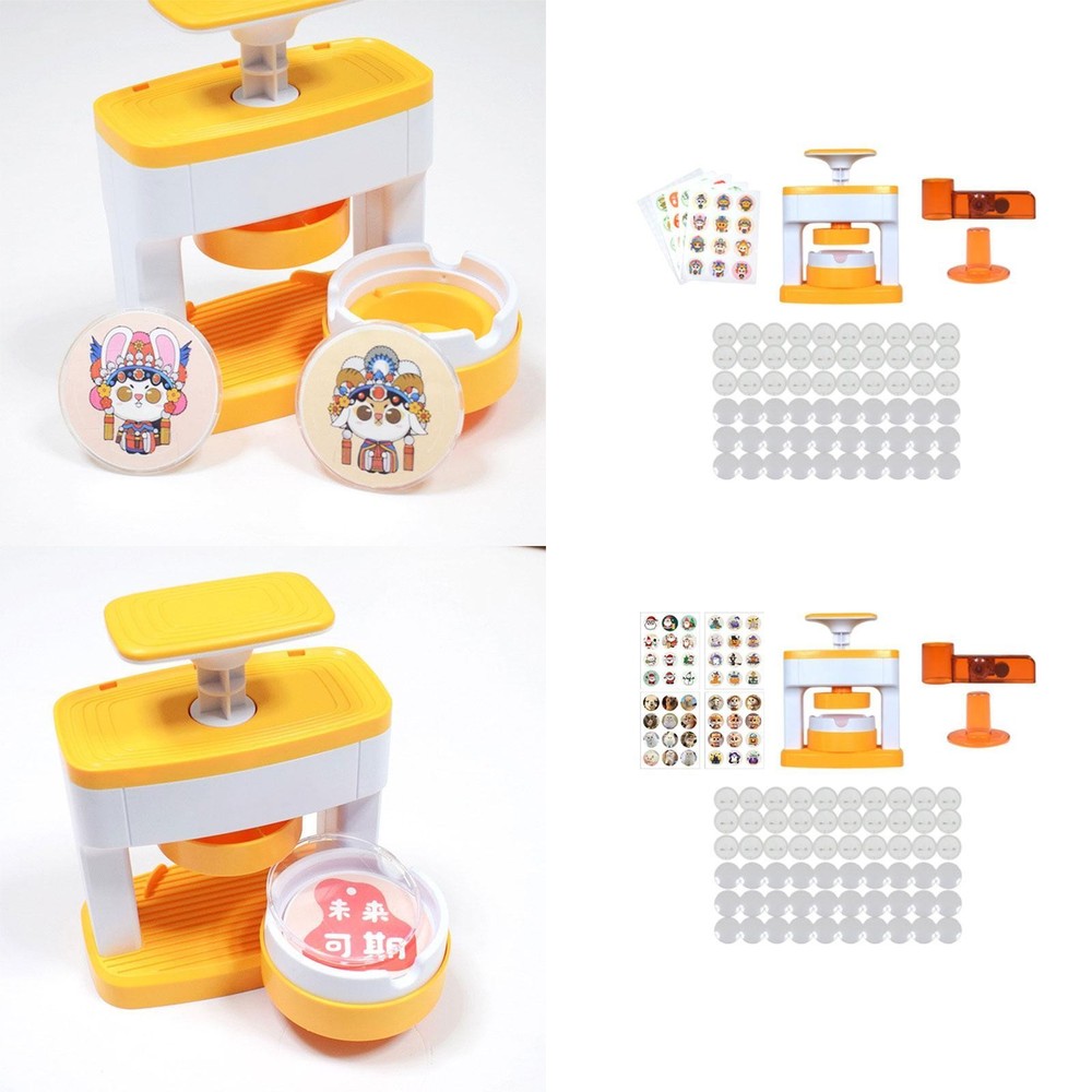 DIY Pin Button Maker Button Maker Machine Ornament Devices Creative Easy to Use