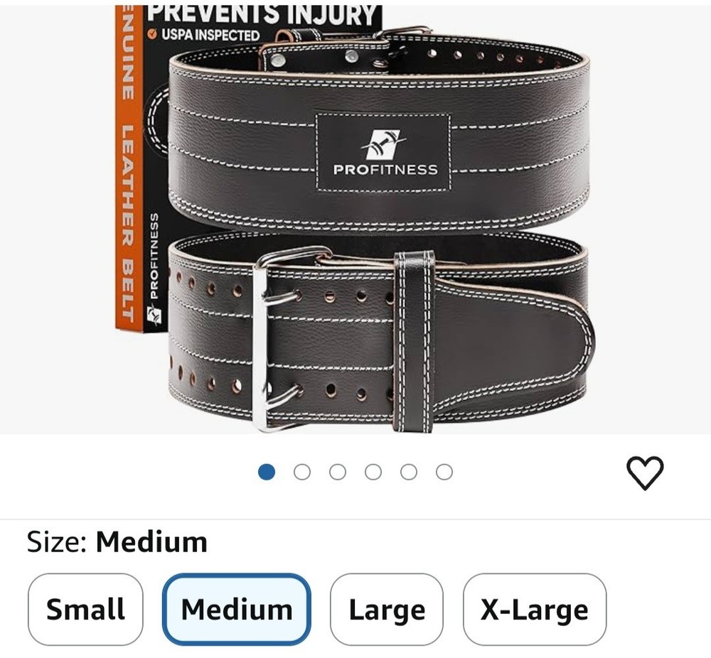 Size Medium Unisex Weight Lifing Belt