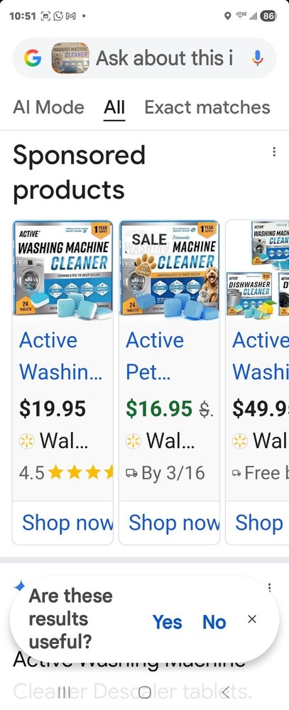 Active Washing Machine Cleaner Deep Clean 24 Pack - 1  Supply 24 Pack