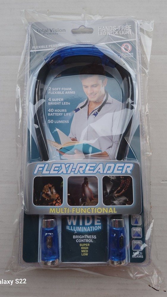 Total Vision Products Hands-Free LED Neck Light - Flexi-Reader -Multi-Functional