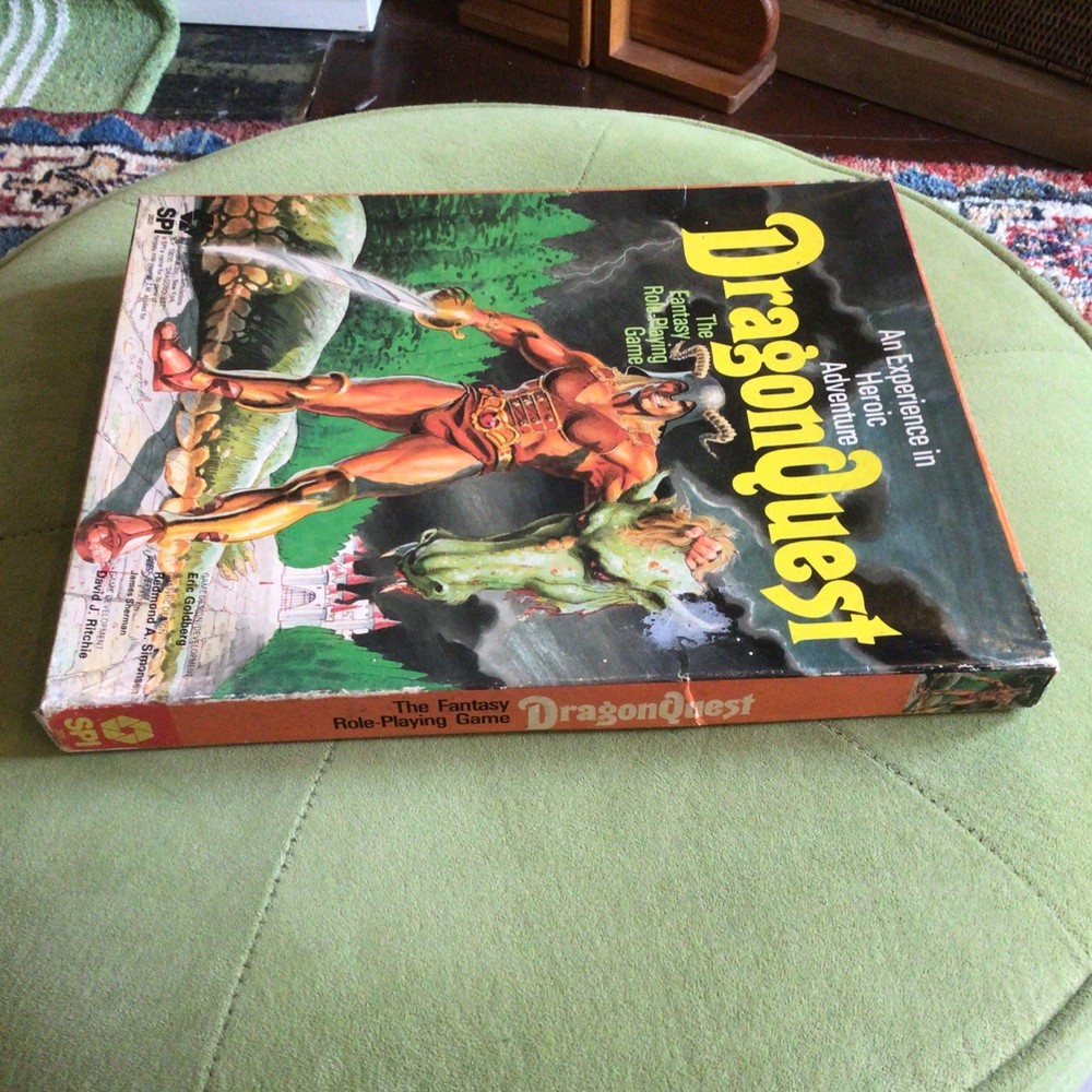 DragonQuest - SPI Games - 1st Edition - Mostly Unpunched - Good, Complete