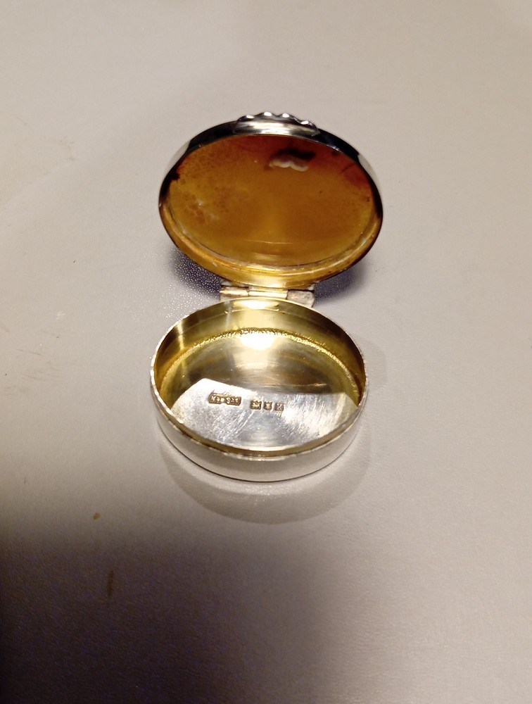 Solid Silver Edwardian Snuff Box Full Hallmarks