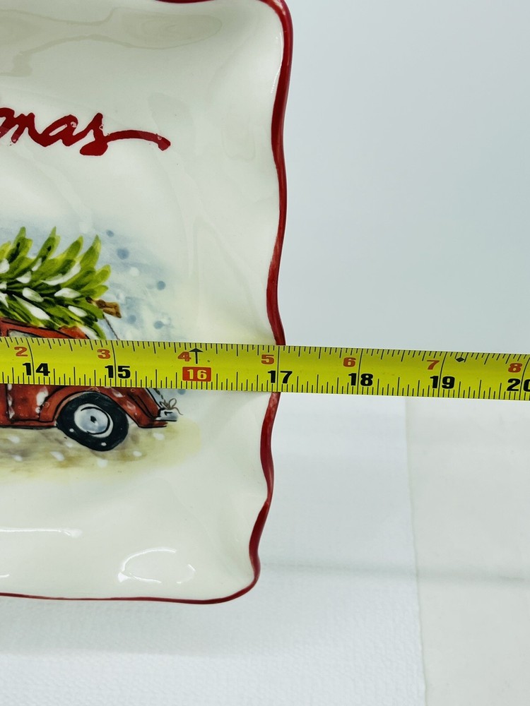 Maxcera Retangular 17” Platter “Twas the Night before Christmas”