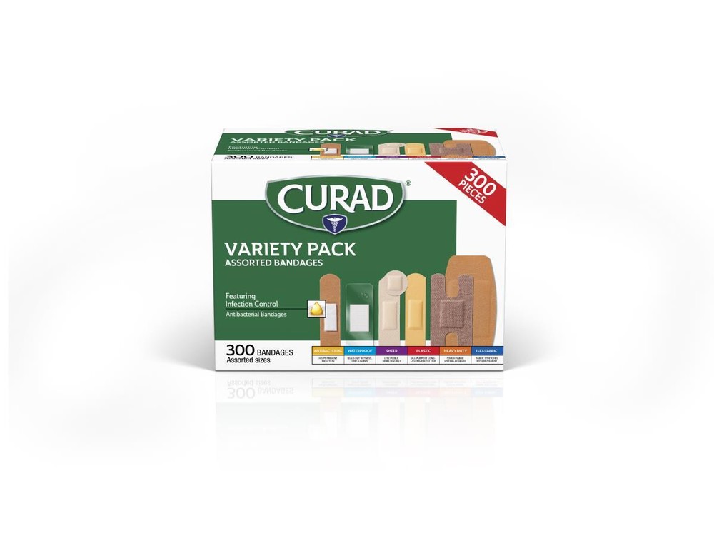 CURAD Assorted Bandages, No Tray, Box