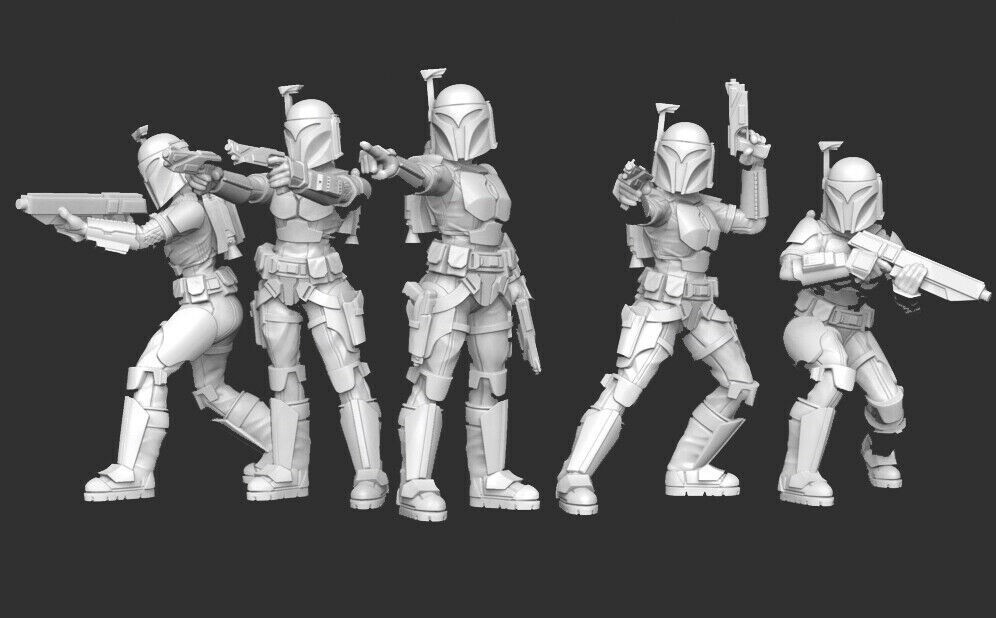 Star Wars Legion Mandalorian Super Commandos Unit Expansion 3D Printed