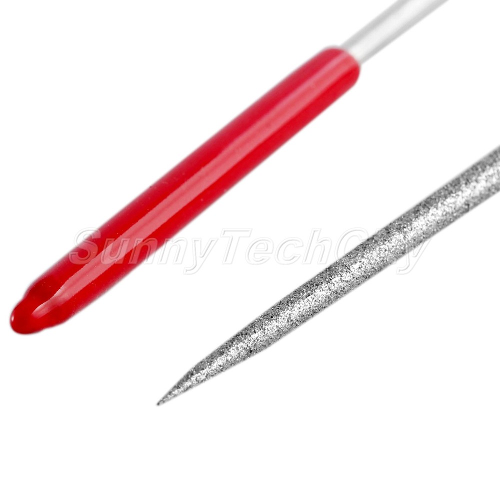 Mini Diamond Needle Files 3*140mm Round Needle File with Diamond Coating Kit