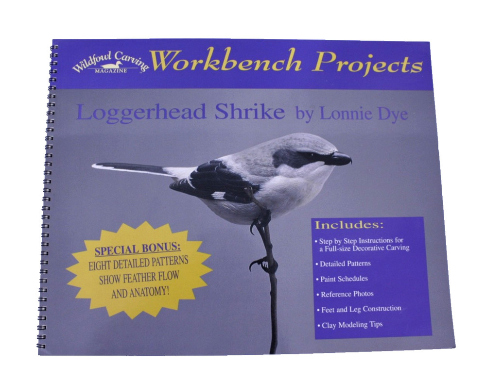 Wildfowl Carving Magazine Workbench Project Instructions Loggerhead Shrike