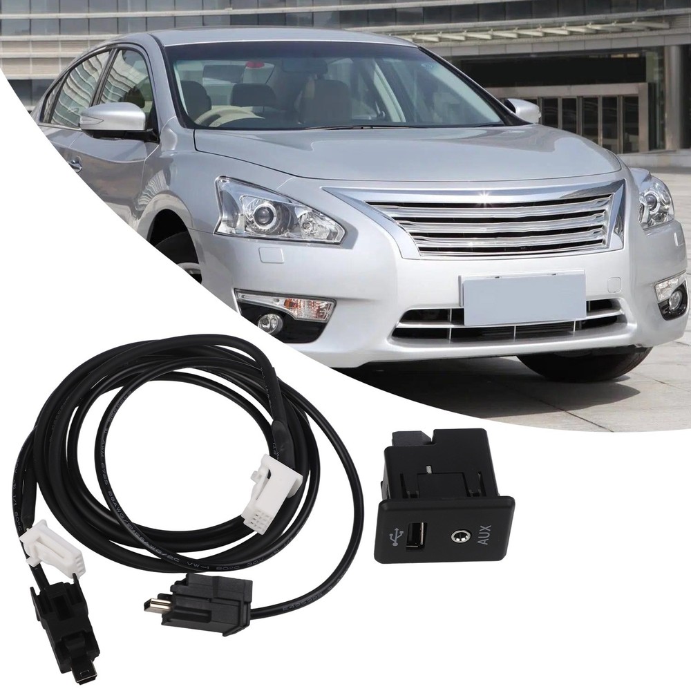 AUX Interface Cable for Nissan 2013 2019 with USB Extension for Convenience