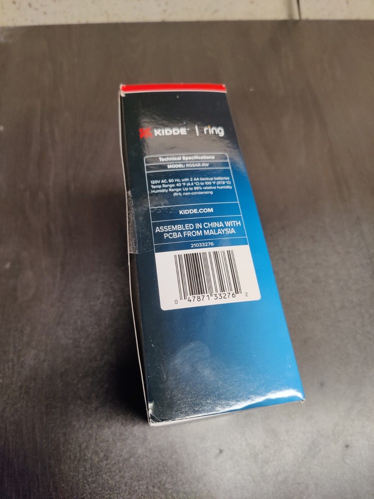 Kidde Smart Smoke Detector, Ring App Enabled for Real-Time Notifications, Wired