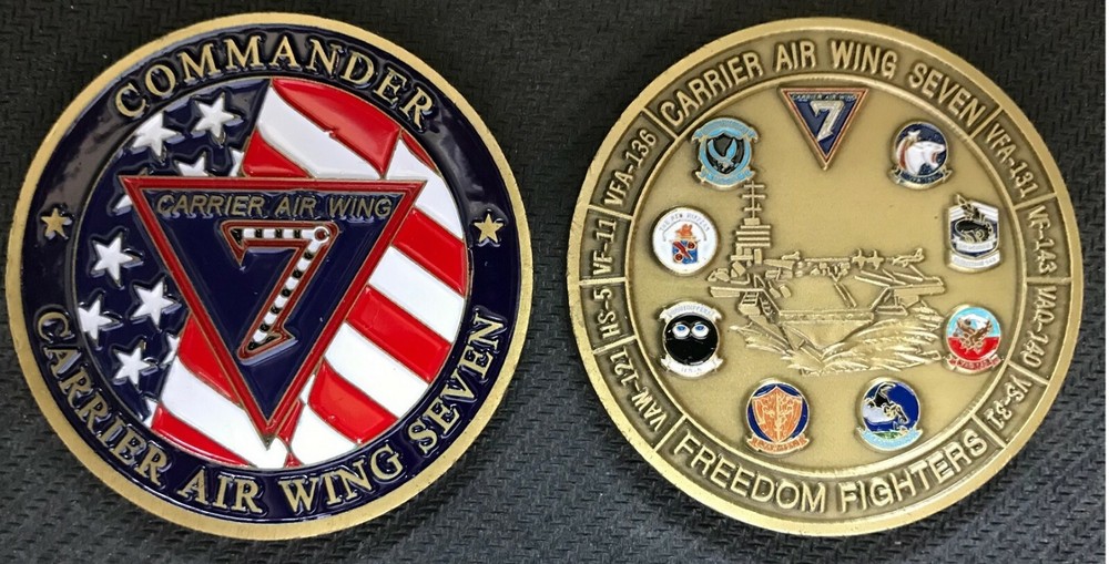 CARRIER AIR WING SEVEN 2" COIN