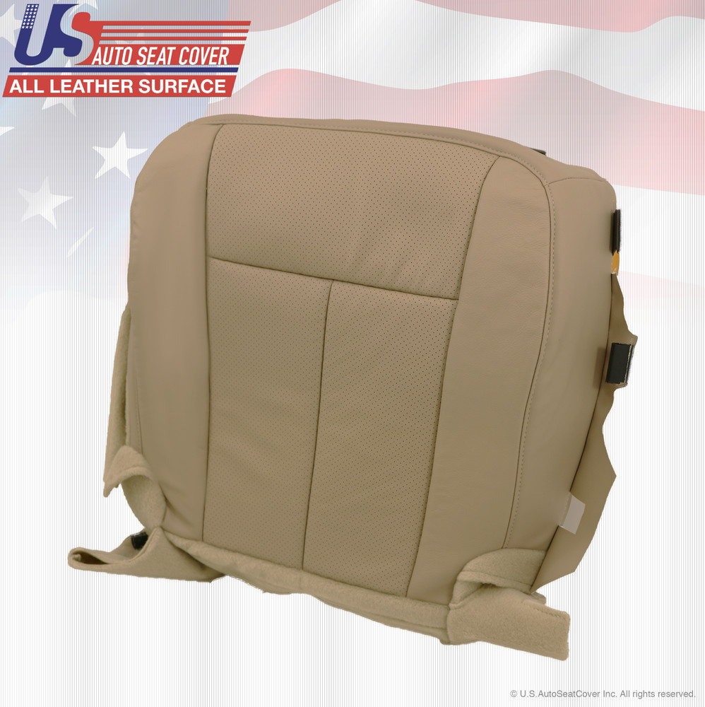 2007-2014 Ford Expedition Driver Side Bottom Perforated Leather Seat Cover Tan