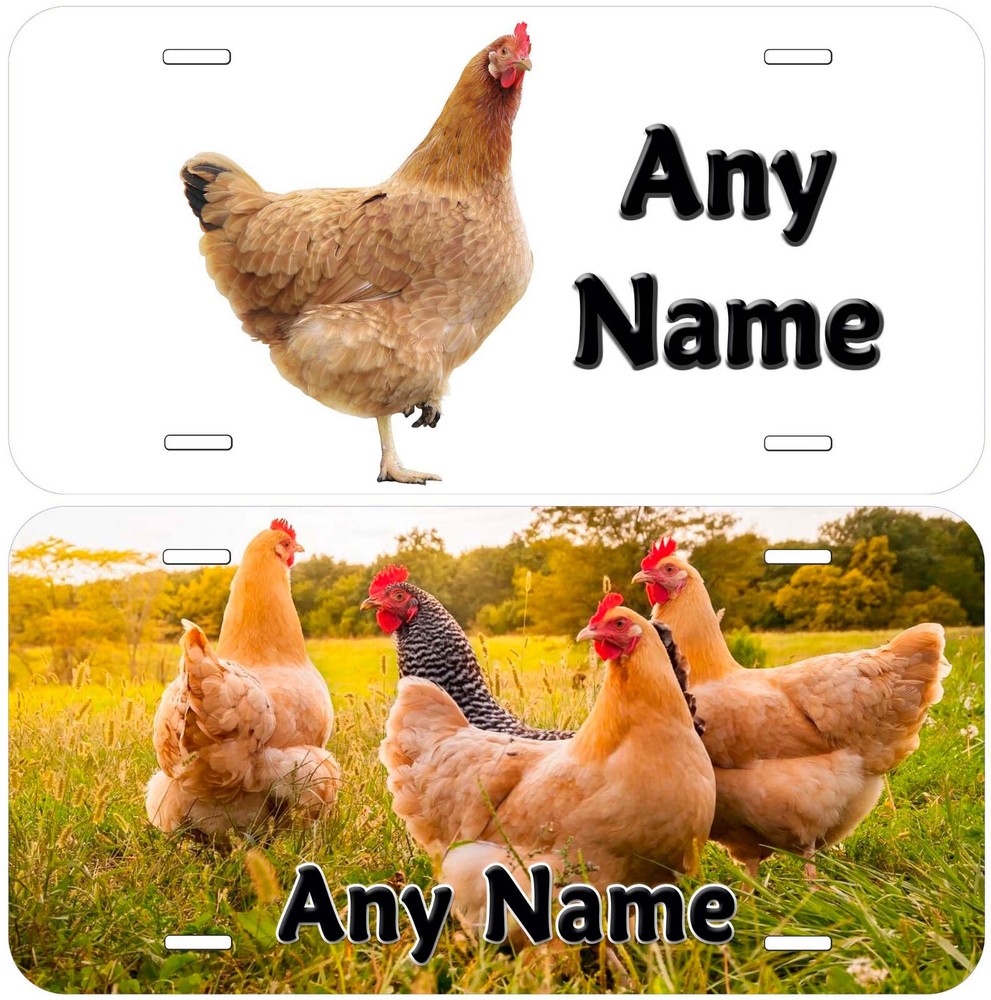 Hen Any Name Personalized Novelty Car License Plate
