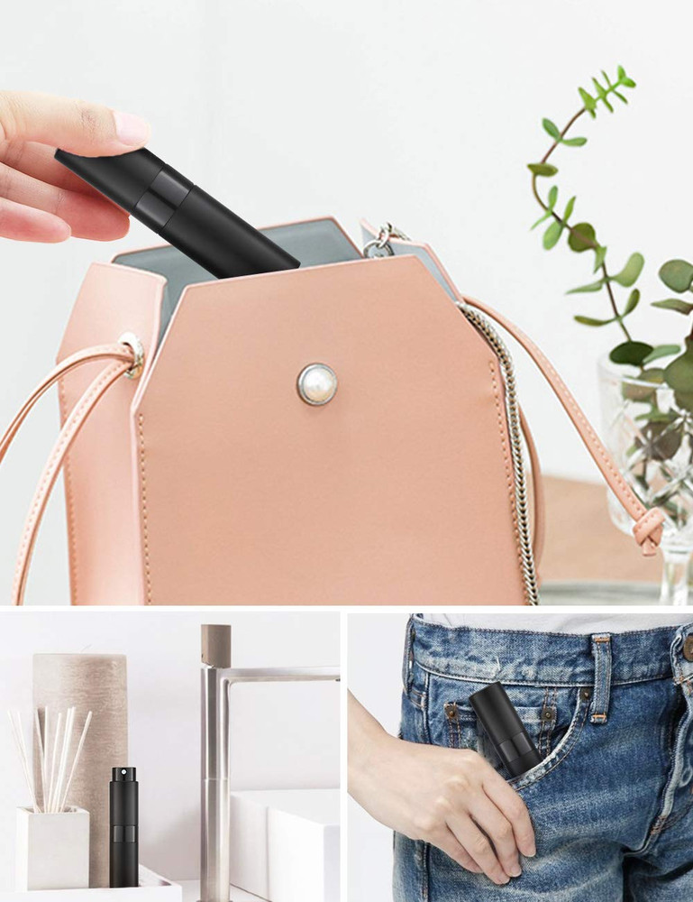 8ML Atomizer Perfume Spray Bottle for Travel, Empty Refillable Cologne Dispenser