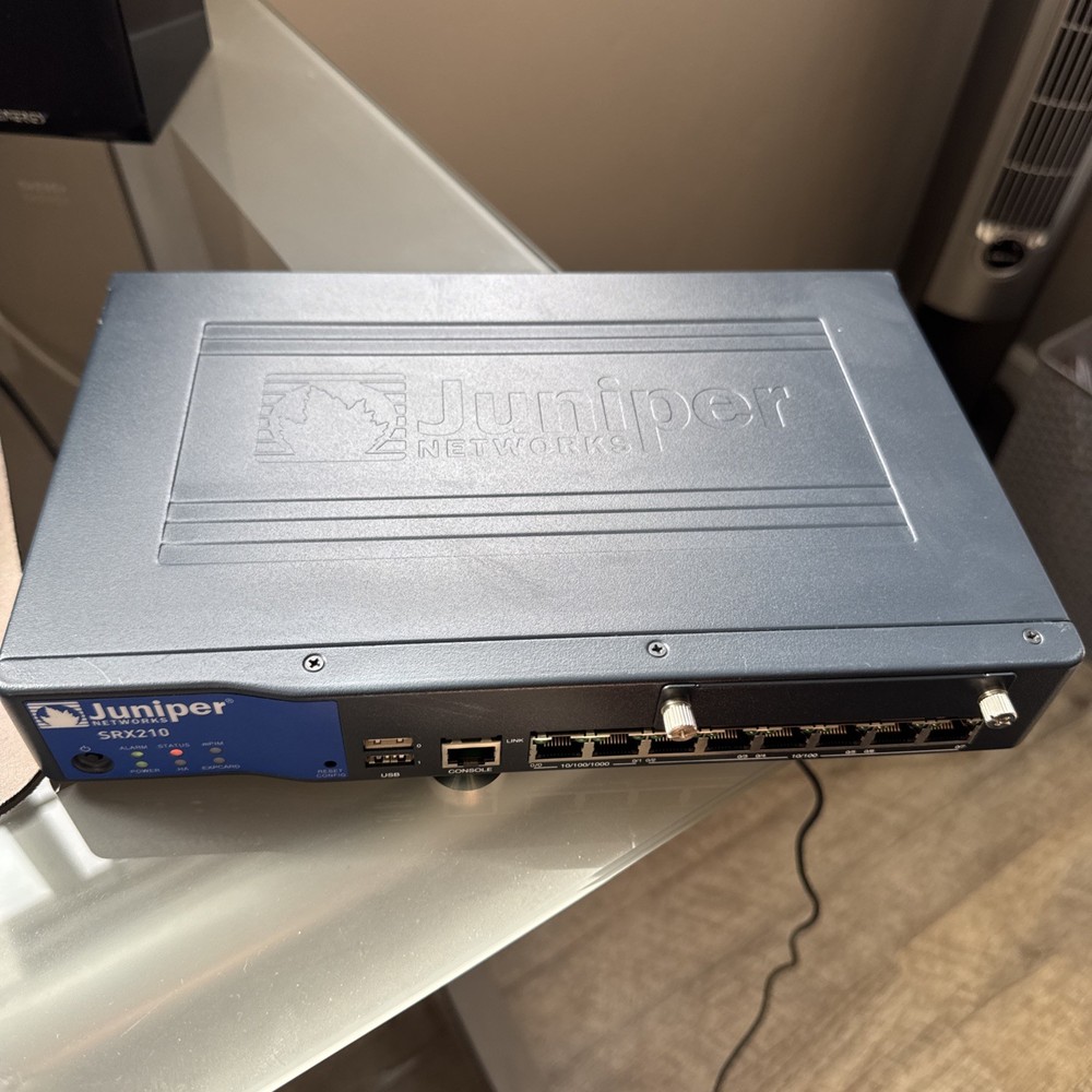 Juniper Networks SRX210 Gigabyte Secure Services Firewall VPN Gateway
