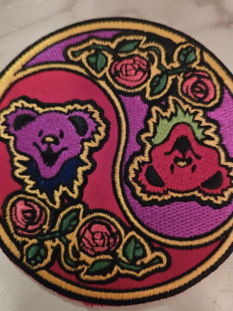 Grateful Dead Patch.. Dead Bear Yin Yang