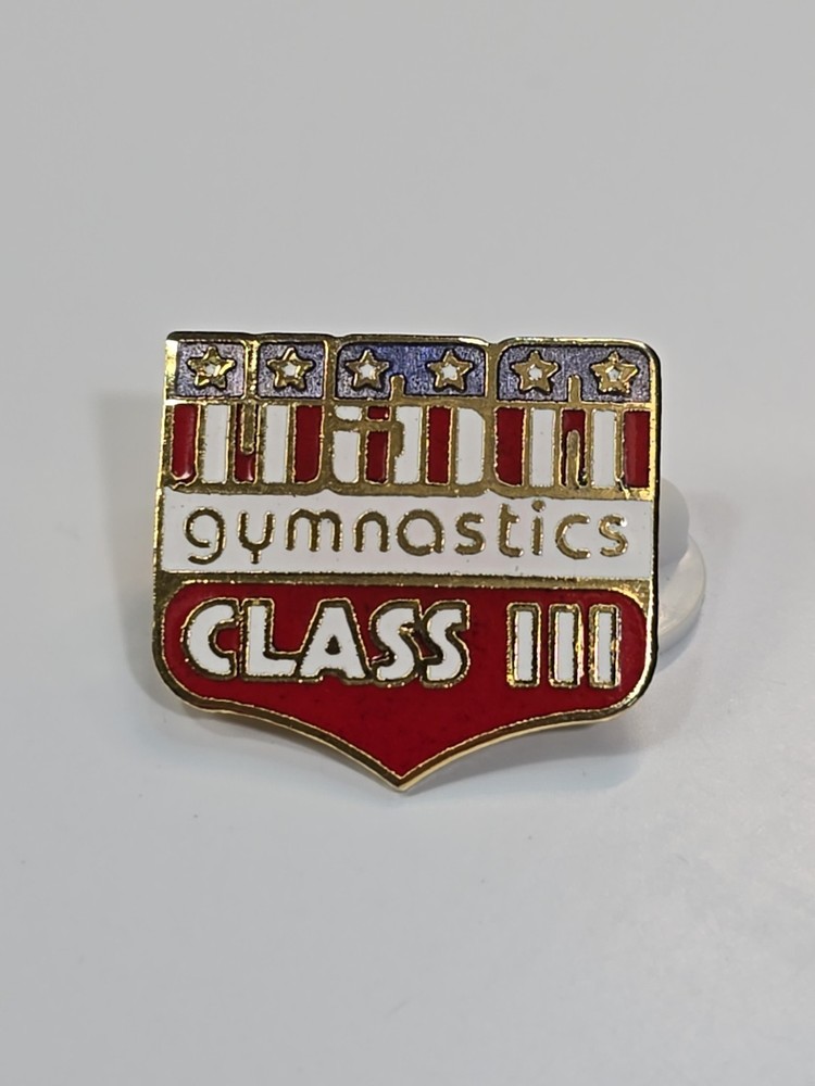 Gymnastics Class 3 Lapel Pin Nice Enamel