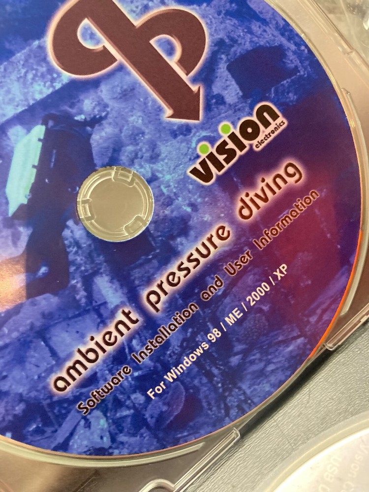 SilentDiving/Ambiennt Pressuree Vision Software DVD-Blue Version