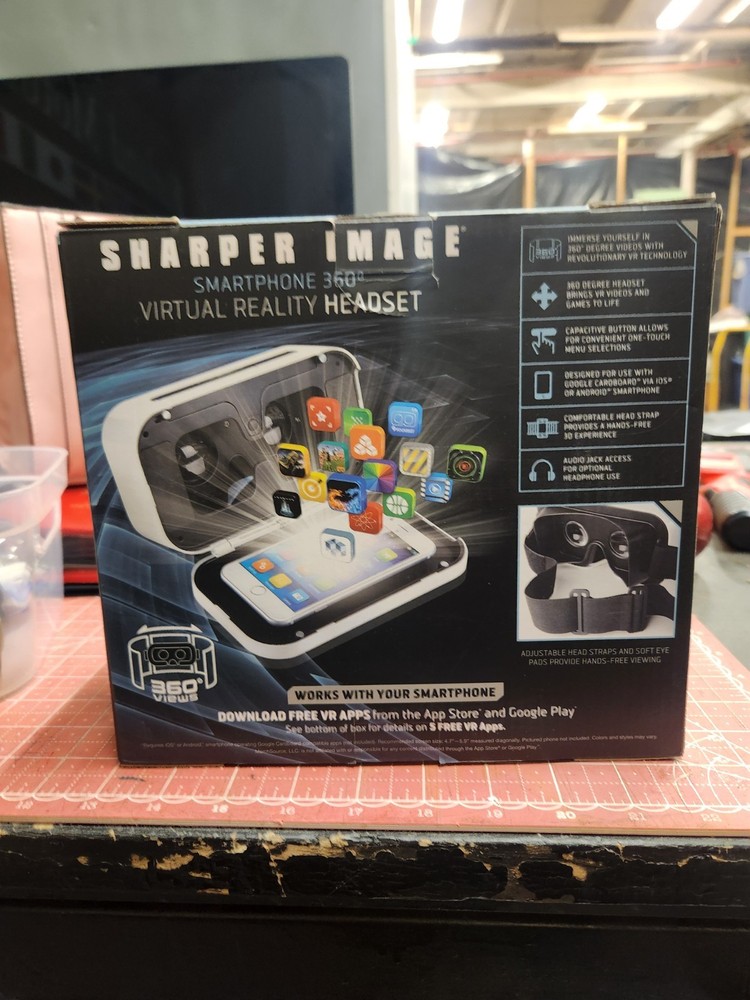 Sharper Image Smartphone 360 Degrees Virtual Reality Headset Transform Reality