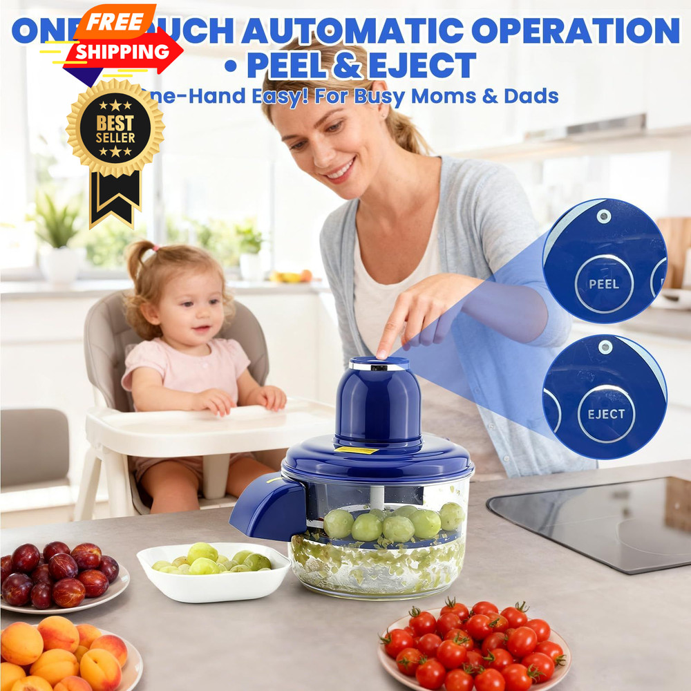 Automatic Fruit Peeling Machine-Electric Peeler for Green BIG, Blue