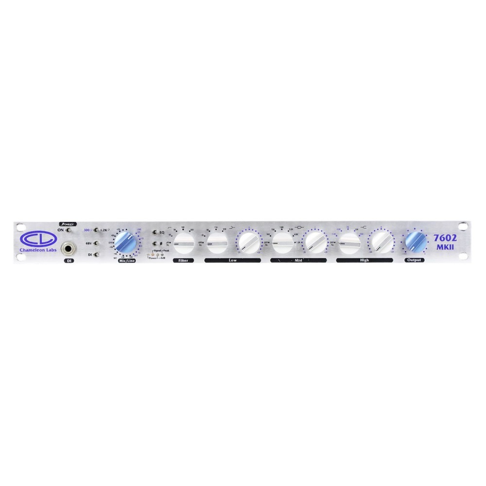 Chameleon Labs 7602 MKII Microphone Preamp Mic Pre Equalizer EQ Studio Rack Unit