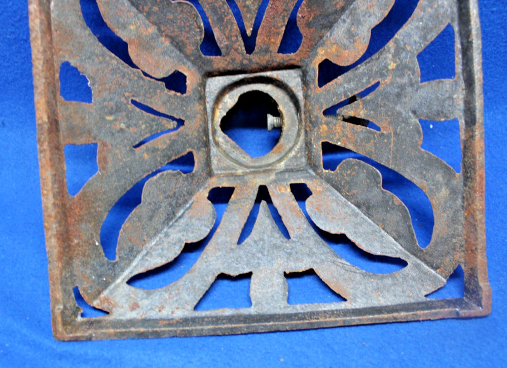 Cast Iron Flagpole Metal Base 9" square